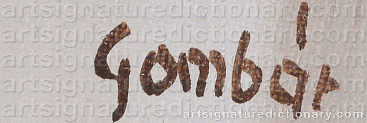 Signature by András GOMBÁR