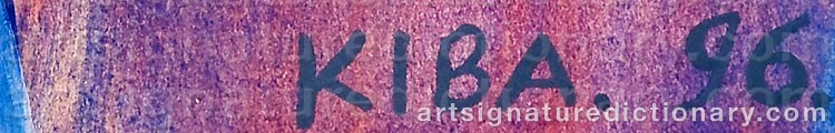Authentic signature by Kiba LUMBERG on  artwork