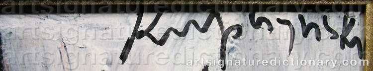 Signature by Zbiegniew Stanley KUPCZYNSKI