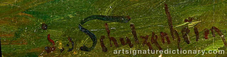 Signature by Ida Von SCHULZENHEIM