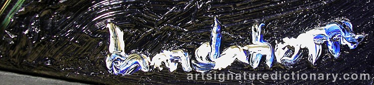 Close-up details showing Bengt LINDSTRÖM signature forgery characteristics