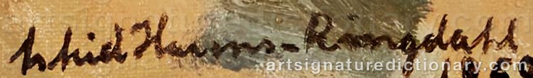 Signature by Astrid HARMS-RINGDAHL