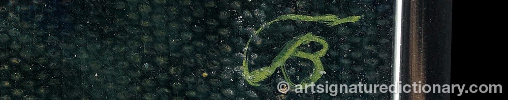 Authentic signature by Vladimir Andreevich BANTIKOV on  artwork