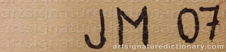 Authentic signature by Jörgen MELANTON on artwork