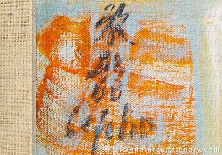 Authentic signature by Le PHO on  artwork