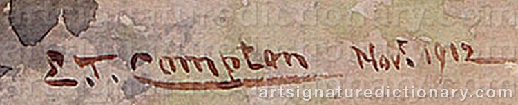 Signature by Edward Theodore COMPTON