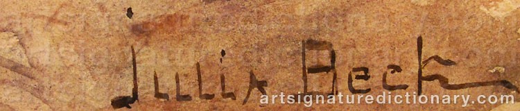 Signature by Julia BECK