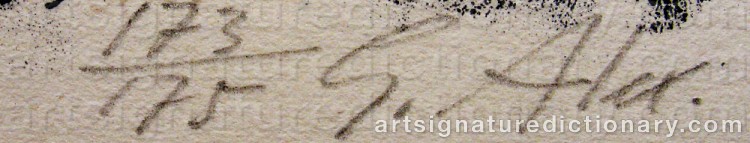 Signature by Gustav ALEXANDERSSON