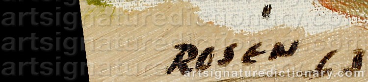 Signature by Sven Olof ROSÉN