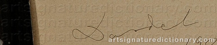Signature by Nils Von DARDEL