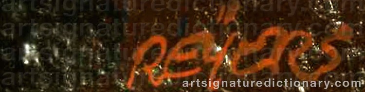 Authentic signature by Herman REIJERS on artwork