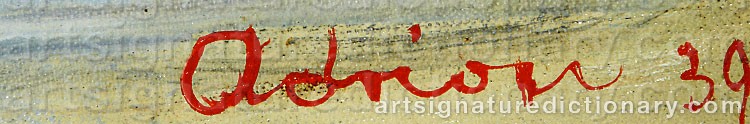 Signature by Lucien ADRION