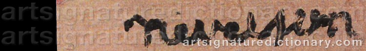 Signature by Louise NEVELSON