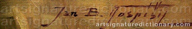 Signature by Jan Bohumil POSPISIL