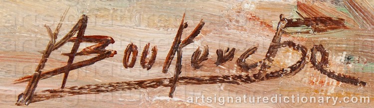 Authentic signature by Miloud BOUKERCHE on Painting/Watercolour artwork