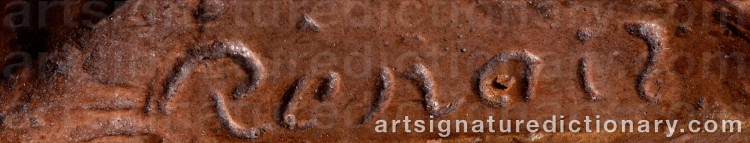 Signature by Pierre Auguste RENOIR