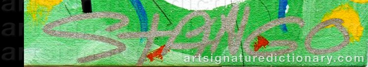 Authentic signature by John STANGO on Painting/Watercolour artwork