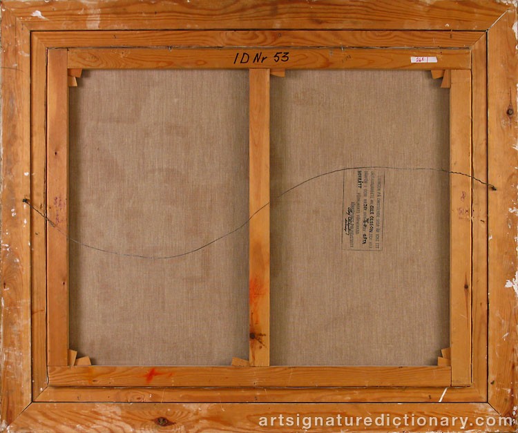 Close-up details showing Olle OLSSON HAGALUND signature forgery characteristics