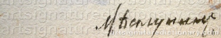 Signature by Mikhail Abramovich BALUNIN