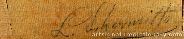 Authentic signature by Léon Augustin LHERMITTE on artwork