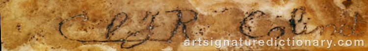 Authentic signature by Claire Jeanne Roberte COLINET on  artwork