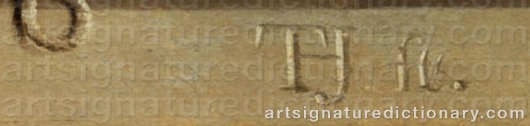 Authentic signature by Tako Hajo JELGERSMA on  artwork