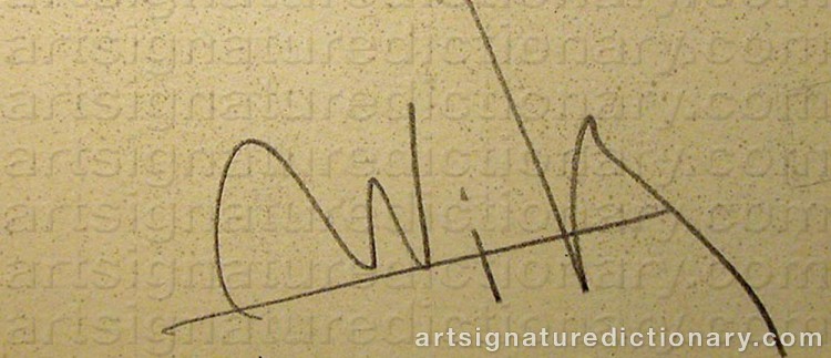 Signature by Wifredo LAM