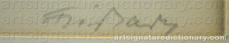 Authentic signature by Johnny FRIEDLÄNDER on artwork