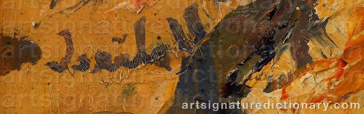 Authentic signature by Alexandre ISAILOFF on artwork