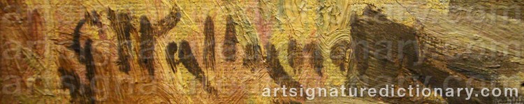 Signature by Gerda WALLANDER