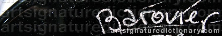 Authentic signature by Ercole BAROVIER on  artwork