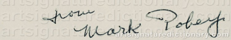 Signature by Mark TOBEY