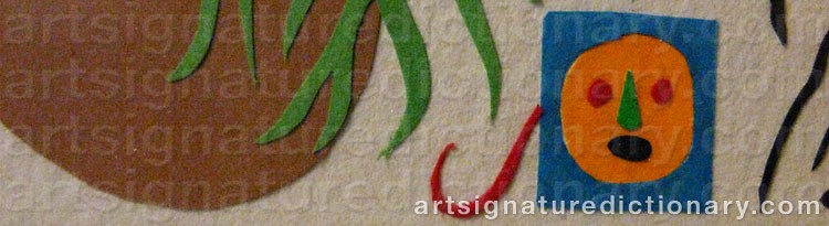 Authentic signature by Lisa JONASSON on  artwork