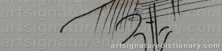 Signature by Horst JANSSEN