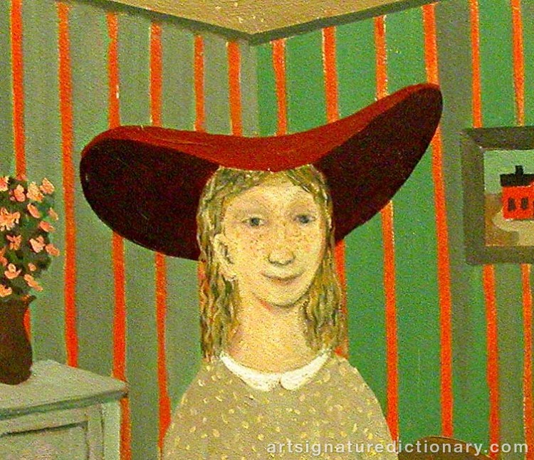 Close-up details showing Pelle ÅBERG signature forgery characteristics