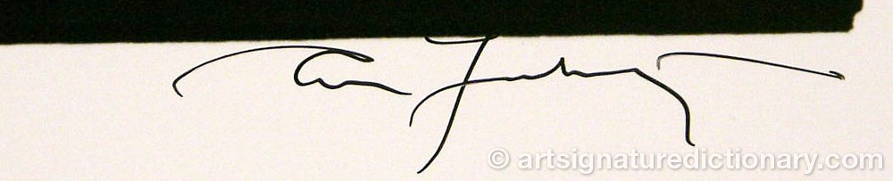 Authentic signature by Annie LEIBOWITZ on  artwork