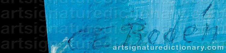Signature by Carl Eric BODÉN