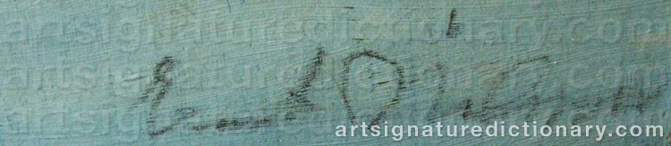 Signature by Ernst NILSSON