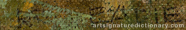 Authentic signature by Robert EADIE on  artwork