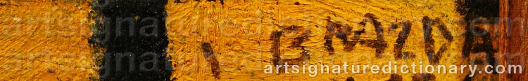 Signature by Jan BRAZDA