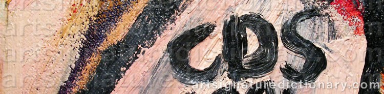 Authentic signature by Collin D SHINGLETON on  artwork