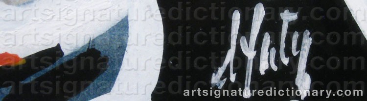 Signature by Henri D'ANTY