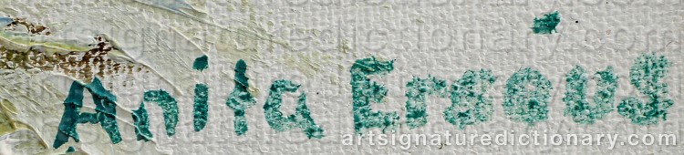 Signature by Anita ERSÉUS