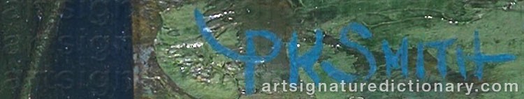 Authentic signature by Paul Kauver SMITH on  artwork