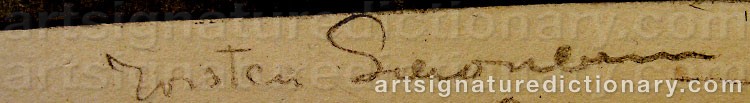 Signature by Torsten SCHONBERG
