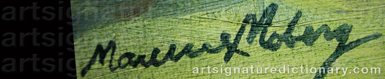 Signature by Maurice MOBERG