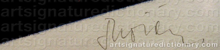 Signature by Gunnar THORÉN