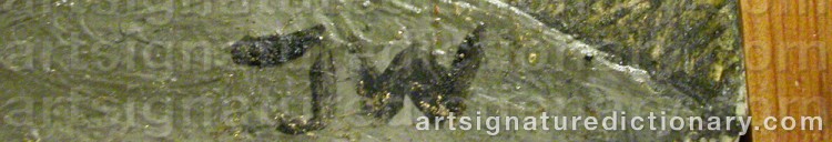 Signature by Johan WALDENSTRÖM