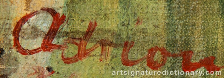 Signature by Lucien ADRION
