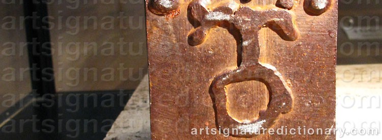 Authentic signature by Torfrid OLSSON on  artwork